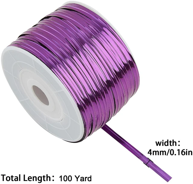 Alt view image 2 of 7 - TangYinRD Purple Metallic Twist Ties 100 Yards Bread Candy Coffee Bag Ties Plant Garden Twist Ties for Parties DecorativeTies Cake Present Art Craft