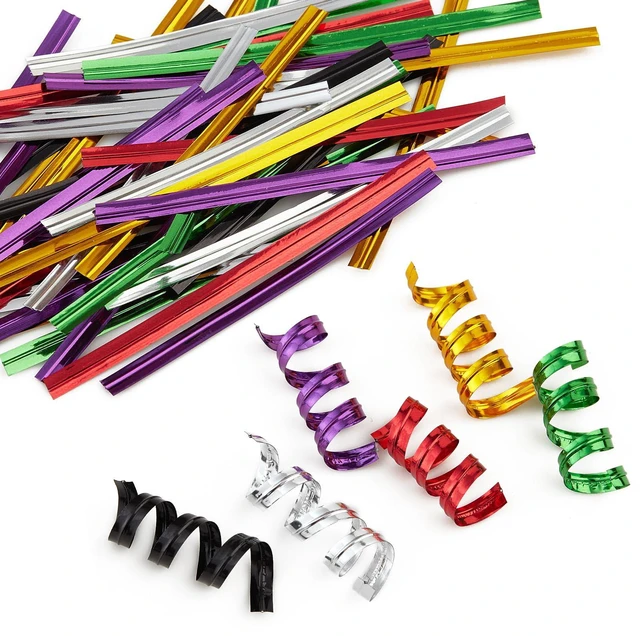 Alt view image 4 of 7 - TangYinRD Purple Metallic Twist Ties 100 Yards Bread Candy Coffee Bag Ties Plant Garden Twist Ties for Parties DecorativeTies Cake Present Art Craft