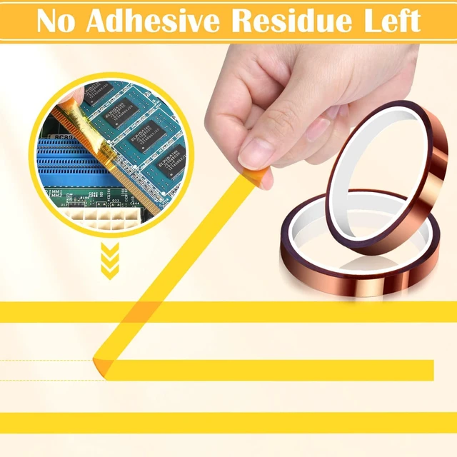 Alt view image 5 of 7 - 2 Packs Heat Resistant Tape for Heat Press Sublimation, High Temperature Heat Transfer Tape No Residue Thermal Transfer Tape for Dye Sublimation, Heat Press HTV Art DIY Craft