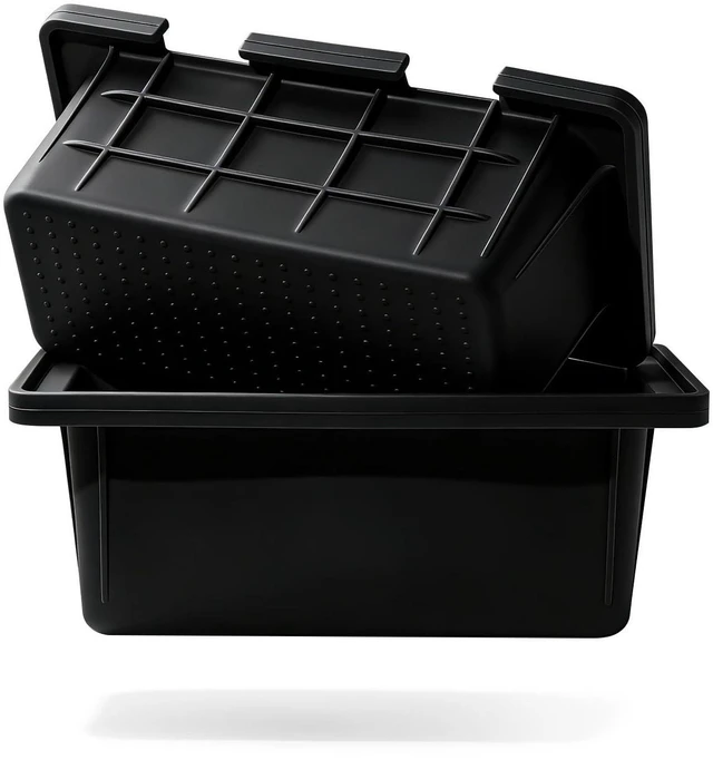 Main image of Matchwaves 2Pack Silicone Drip Pan Liners for Blackstone Griddle 17 22 28 36 Inch, Reusable Grease Cup Liner, Grease Catcher, Grease Tray Insert for Blackstone Griddle Accessories, Black