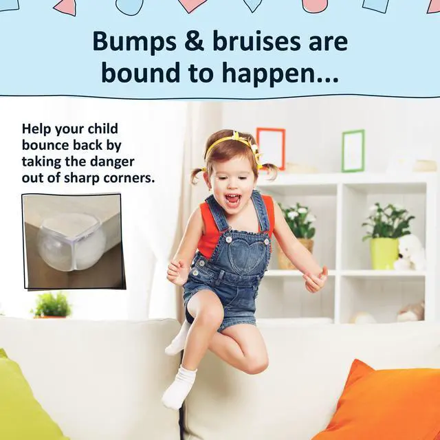 Alt view image 2 of 7 - Bebe Earth Baby Proofing Corner Protectors, 12 Furniture Corner Guards Bumpers for Table - Clear Child Safety Protector for Home, New Parents and Couples