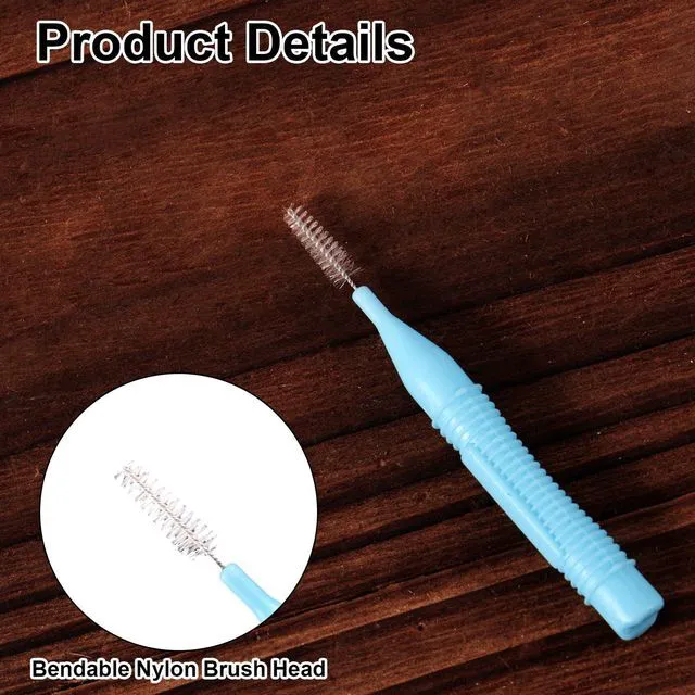 Alt view image 3 of 7 - 10pcs Cell Phone Charging Port Cleaner Brushes for Apple | Anti-Clogging Small Mini Cleaning Tools Kit Speaker Charger Receiver Earphone Tablets Headphones Accessories Supplies Blue
