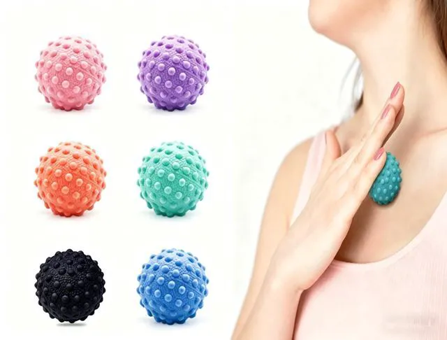 Main image of GuaShuo 6PCS Body Massage Ball for Fasciitis Pain Relief, Tight Muscles & Sore Feet, Muscle Knots and Yoga Therapy (MQ-6PCS)