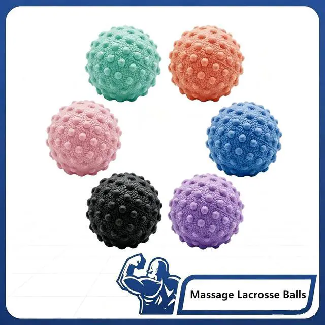 Alt view image 7 of 7 - GuaShuo 6PCS Body Massage Ball for Fasciitis Pain Relief, Tight Muscles & Sore Feet, Muscle Knots and Yoga Therapy (MQ-6PCS)