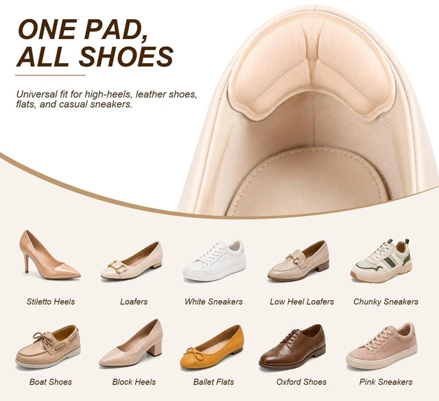 Alt view image 4 of 7 - 12 Pcs Heel Grips, Shoe Inserts and Heel Pads for Shoes Too Big | soft foam cushions, anti slip, back of shoe, prevent blisters, pain relief, for loose shoes, women and men