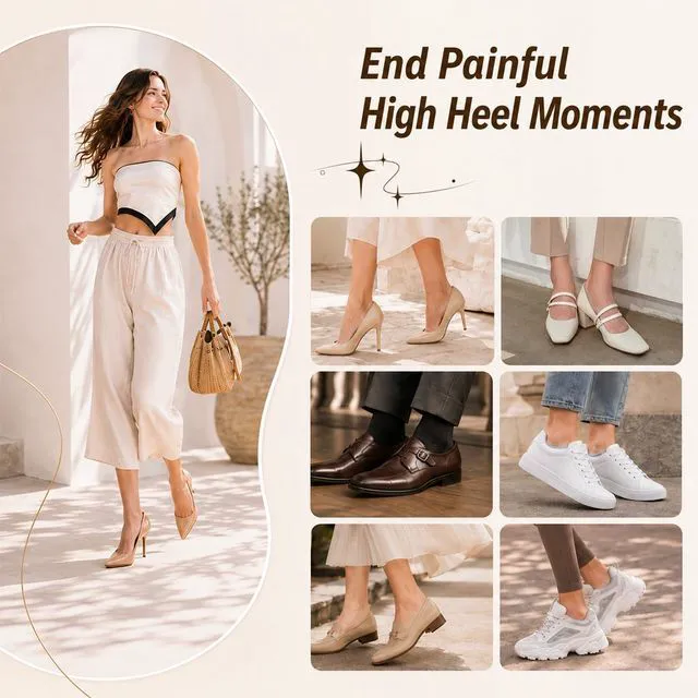 Alt view image 7 of 7 - 12 Pcs Heel Grips, Shoe Inserts and Heel Pads for Shoes Too Big | soft foam cushions, anti slip, back of shoe, prevent blisters, pain relief, for loose shoes, women and men