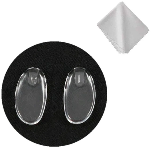 Main image of BEHLINE Eyeglass Nose Pads Replacement for Frameless Glasses Eye Glasses and Eyewear Frames,Soft Silicone Plug in Eye Glasses Parts Push in Nose Piece,Clear Repair Kit