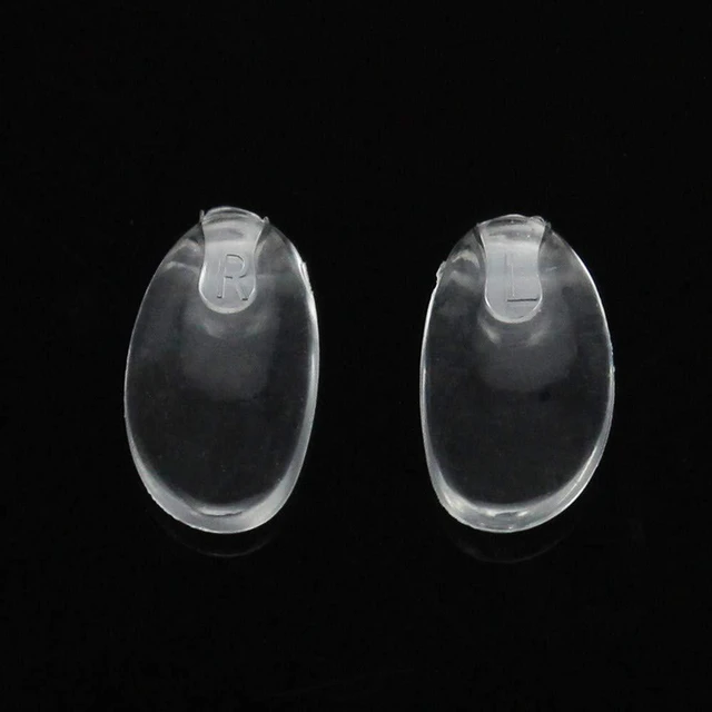 Alt view image 2 of 6 - BEHLINE Eyeglass Nose Pads Replacement for Frameless Glasses Eye Glasses and Eyewear Frames,Soft Silicone Plug in Eye Glasses Parts Push in Nose Piece,Clear Repair Kit