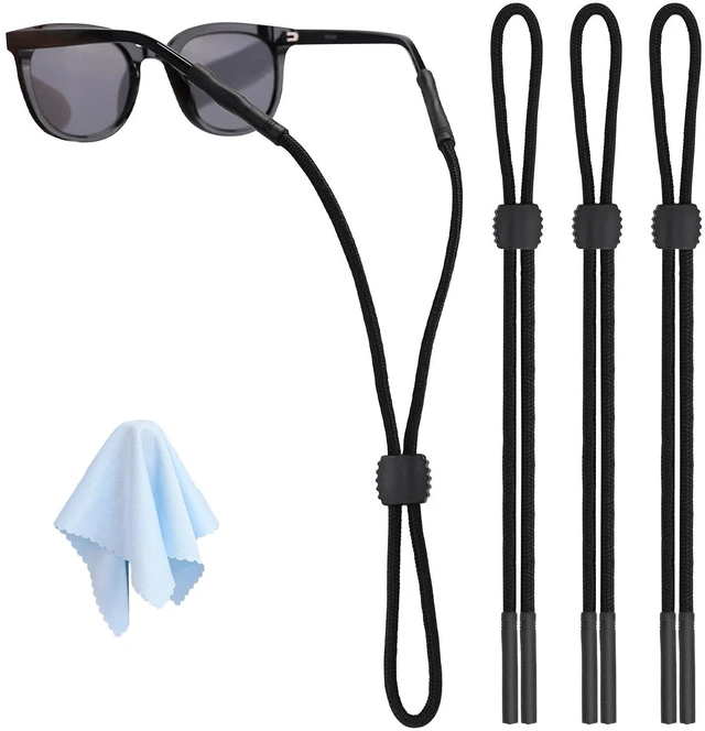 Main image of 3 Pcs Glasses Strap-Adjustable Eyeglass Holders for Men, Women, and Kids - Neck Eyewear Retainer, Sports Sunglasses Strap, Lanyard