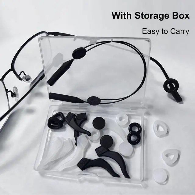 Alt view image 6 of 6 - Ear Grips, Anti Slip Strap Anchor Silicone Ear Cushions | Ideal for sports and reading, Soft and comfortable