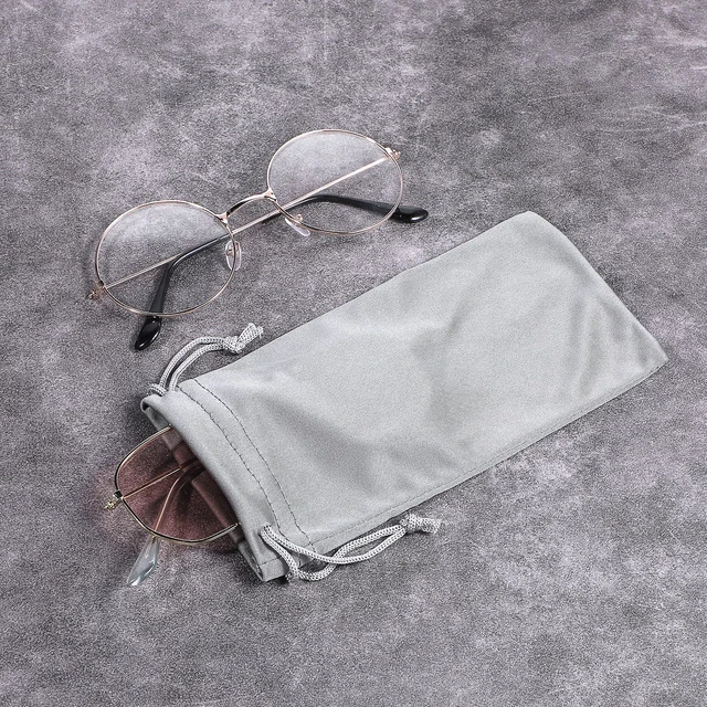 Alt view image 4 of 7 - Tucnoeu 4Pcs Glasses Pouch Microfiber Soft Sunglasses Pouch Eyeglass Pouch With Drawstring Assorted Colors for Men & Women