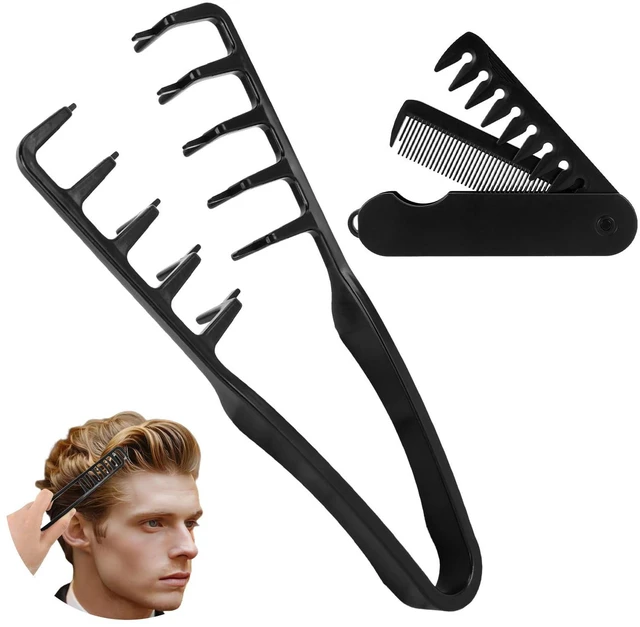 Main image of 2Pcs Texture Comb, Volume Texturizing Comb for Men And Women, Volumizing Textured Styling Combs for Roots, Nowavibe Magic Wide Tooth Combs for Curly Hair, Peine Texturizador Para Hombr