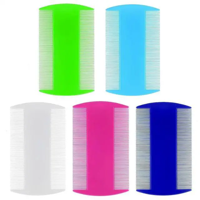 Main image of YumFlan Double-Sided Fine Tooth Dandruff Comb, 5 Pack | Flake Removal, Scalp Buildup Care, Assorted Colors, Microlocs Maintenance, Cradle Cap Care, Reusable, Family Use