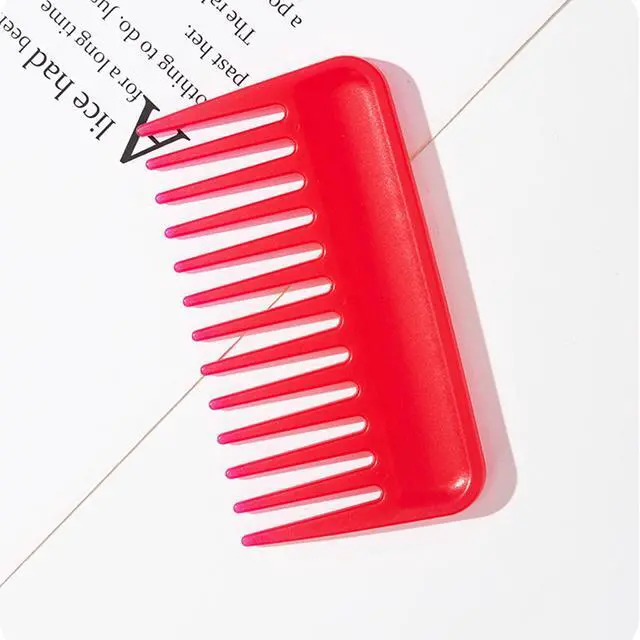 Alt view image 2 of 7 - Mini Wide Tooth Comb,Small Travel Purse Pocket Hair Combs Detangling Care Shower Beard Styling Comb for Curly Wavy Wet Dry Hair,Portable Travel Combs for Men Women (Rose Pink-Style2)