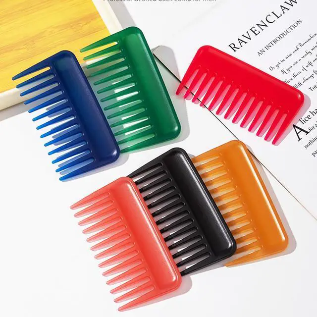 Alt view image 3 of 7 - Mini Wide Tooth Comb,Small Travel Purse Pocket Hair Combs Detangling Care Shower Beard Styling Comb for Curly Wavy Wet Dry Hair,Portable Travel Combs for Men Women (Rose Pink-Style2)