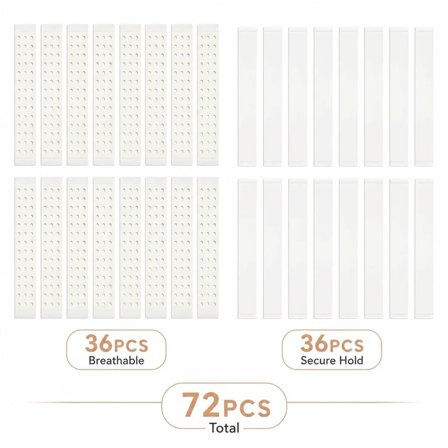 Alt view image 5 of 5 - 72 Pcs Double Sided Fashion Tape for Clothes, Dress Tape for Closet malfunctions, Skin-Friendly and Non-irritating