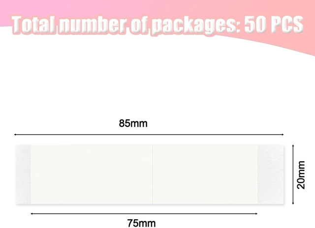Alt view image 3 of 7 - 50 PCS Double Sided Body Tape for Heavy Dresses and Large Bust Individuals | 85x20mm extra wide invisible skin tape, skin friendly fabric adhesive for garment alteration & securing clothes stickers