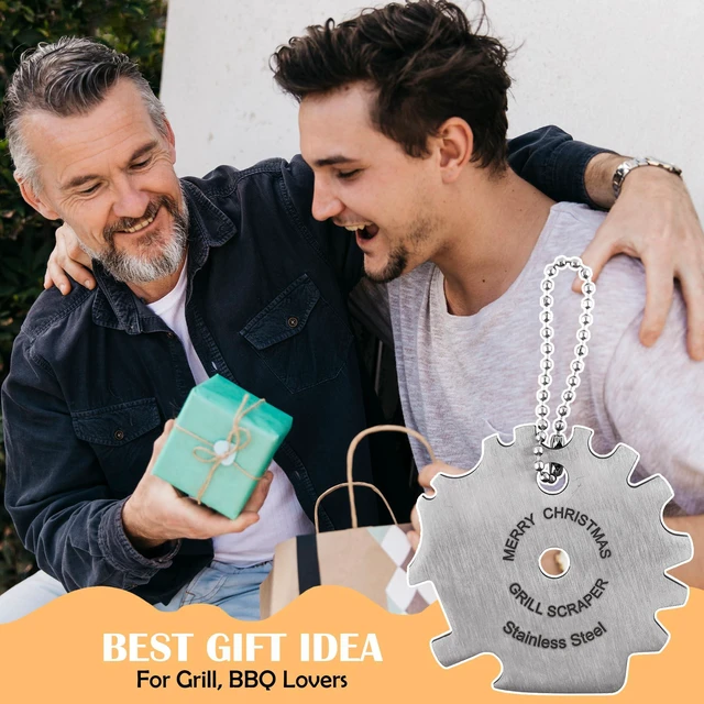 Alt view image 2 of 7 - Grill Scraper Stocking Stuffers for Adults Men Women Gifts Teens Gift for Men Who Have Everything Dad Christmas Mom Grandma Grandpa Him Her Stuffer Husband Ideas Boyfriend Father Kitchen Gadgets