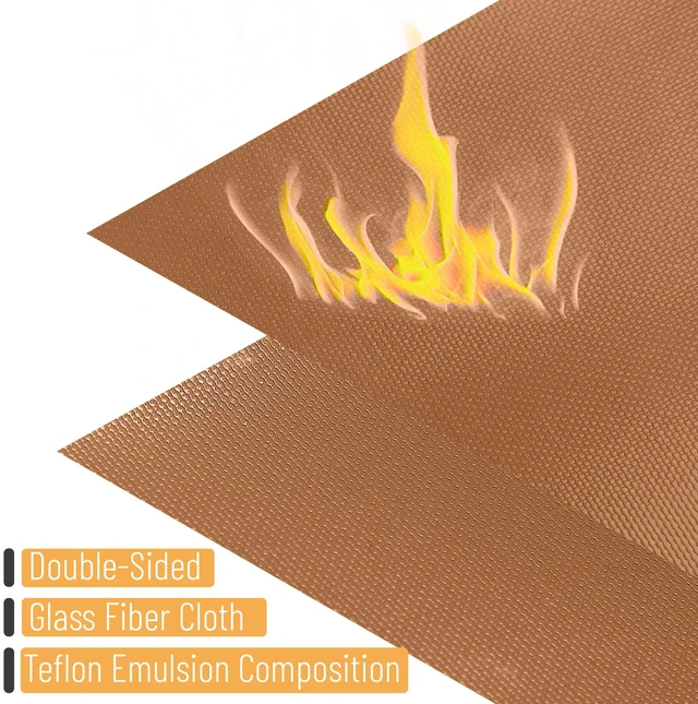 Alt view image 3 of 6 - UNCO - Nonstick Grilling Mats for 22 Inch Blackstone Griddle, Resuable Cooking Mats for Grilling, BPA and PFOA Free Heavy Duty BBQ Grill Mats, 28 inch copper color matt