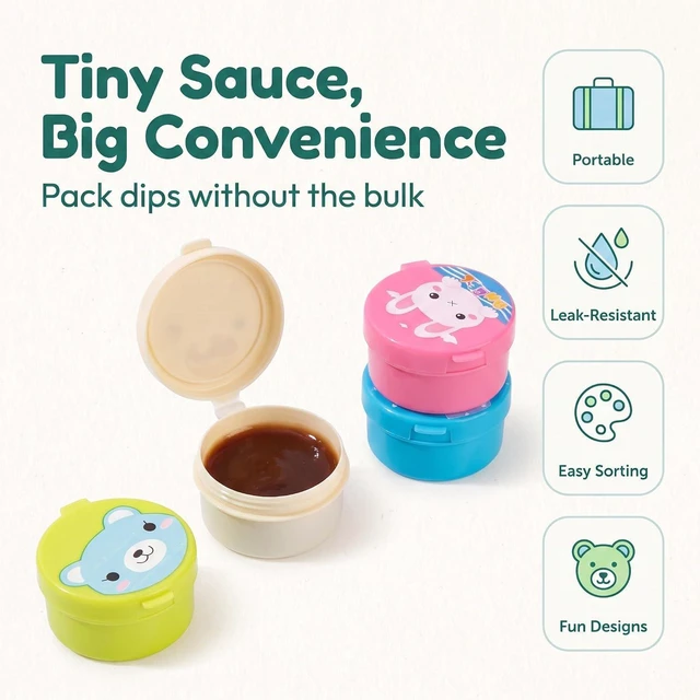 Alt view image 3 of 7 - 4Pcs Colorful Condiment Squeeze Bottle Adorable Appearance Decorative Practical Carrot Style Mini Salad Dressing Ketchup Bottle for Camping Condiment Squeeze Bottles, Dining and Entertaining