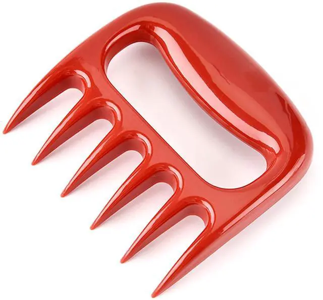 Alt view image 6 of 7 - 2 PACK Meat Claws, Strongd Plastic Claws, Claws Meat Shredder for Grilling, Roasting Turkeys, Chopping and Carving Foods (Red)