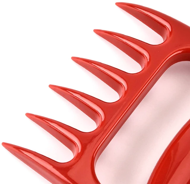 Alt view image 7 of 7 - 2 PACK Meat Claws, Strongd Plastic Claws, Claws Meat Shredder for Grilling, Roasting Turkeys, Chopping and Carving Foods (Red)