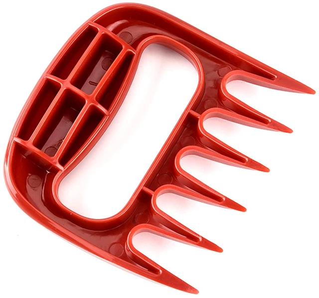 Alt view image 5 of 7 - 2 PACK Meat Claws, Strongd Plastic Claws, Claws Meat Shredder for Grilling, Roasting Turkeys, Chopping and Carving Foods (Red)