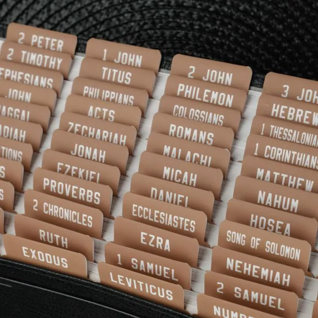 Alt view image 4 of 7 - UPAFEXXI-Laminated Bible Tabs, Bible Tabs for Women and Men | Reposition Large Print Stickers, Easy to Read and Apply, 80Chapters Labels for Easy Navigation(Mocha Mousse)