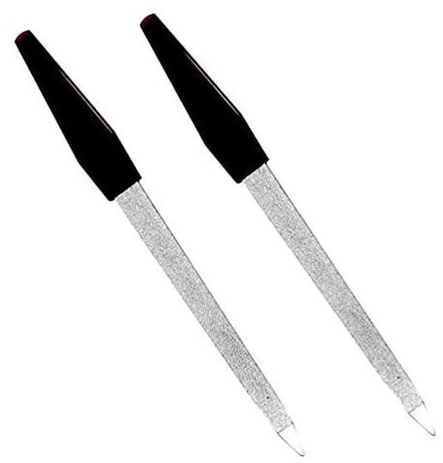 Main image of Pinkee's (2 Pack) 6 inch Stainless Steel Metal Nail File for Fingernails, Toenails, Scraping, Strengthening, Finger Manicure File