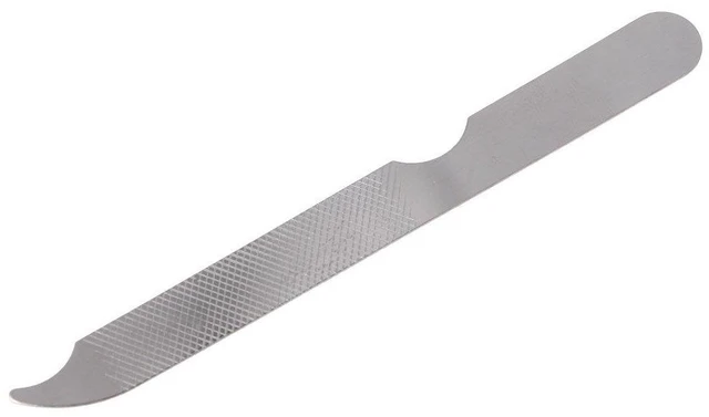 Main image of Express Stainless Steel Metal Nail File, Double Side Fingernail Toenail Files Metal File Buffer Fingernails Toenails Art New Pedicure Tool for Salon and Home Manicure Files (F, 10)