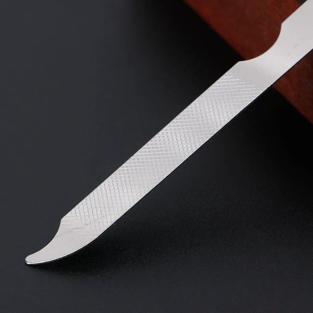 Alt view image 6 of 7 - Express Stainless Steel Metal Nail File, Double Side Fingernail Toenail Files Metal File Buffer Fingernails Toenails Art New Pedicure Tool for Salon and Home Manicure Files (F, 10)