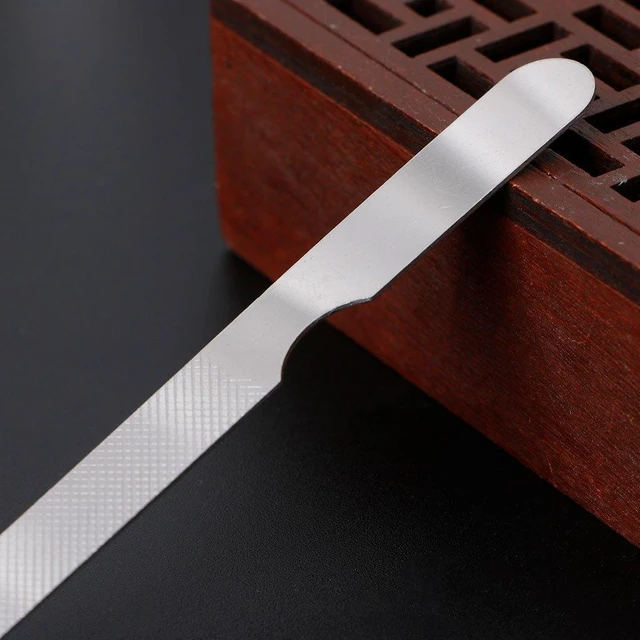 Alt view image 7 of 7 - Express Stainless Steel Metal Nail File, Double Side Fingernail Toenail Files Metal File Buffer Fingernails Toenails Art New Pedicure Tool for Salon and Home Manicure Files (F, 10)