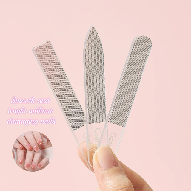 Alt view image 3 of 7 - 3PCS Glass Nail Files for Natural Nails - Reusable High-Quality Glass Nail File with Fine Abrasive Particles, Trims Shines and Buffs Nails, Safe Nail-Friendly Physical Polishing