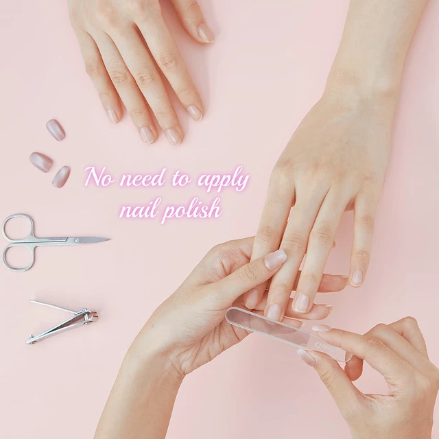 Alt view image 4 of 7 - 3PCS Glass Nail Files for Natural Nails - Reusable High-Quality Glass Nail File with Fine Abrasive Particles, Trims Shines and Buffs Nails, Safe Nail-Friendly Physical Polishing