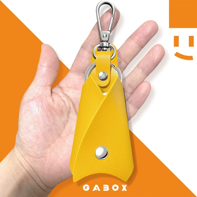 Alt view image 3 of 7 - GABOX Bat Keychain Car Key Fob EDC Key Chain Case Accessories | with Key Ring Clip, Snap Closure, for Men Women Boyfriend