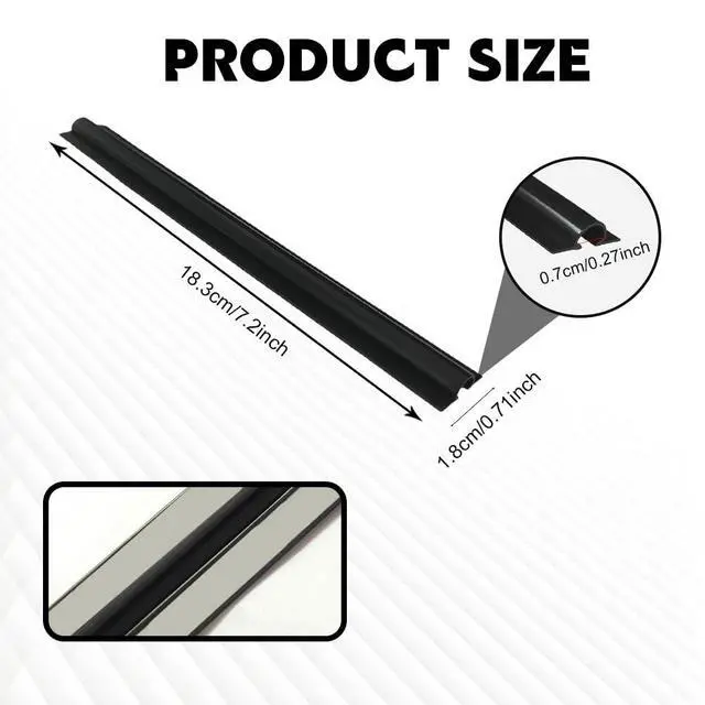 Alt view image 2 of 7 - HQRNYP 4PCS Car Concealed Wire Cover, Car Cable Management, PVC Auto Split Sleeving Wire Cord Organizer, Universal Auto Accessories Black Soft PVC Cable Sleeve Fit for USB, Audio and Video Line