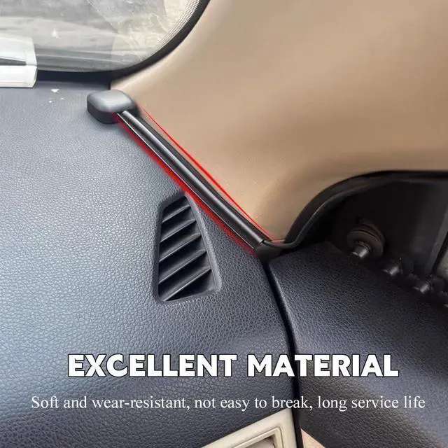 Alt view image 5 of 7 - HQRNYP 4PCS Car Concealed Wire Cover, Car Cable Management, PVC Auto Split Sleeving Wire Cord Organizer, Universal Auto Accessories Black Soft PVC Cable Sleeve Fit for USB, Audio and Video Line