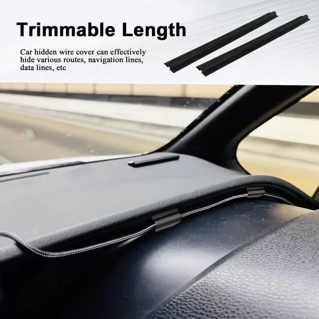 Alt view image 4 of 7 - QZTYTY Car Concealed Wire Cover, Automotive Power Cord Cover, 4PCS | Car Wire Sleeve, Car Interior Accessories Adhesive Cable Hidden Protector for Cords USB Audio Network Cables Sleeve Organizer