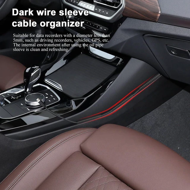 Alt view image 7 of 7 - QZTYTY Car Concealed Wire Cover, Automotive Power Cord Cover, 4PCS | Car Wire Sleeve, Car Interior Accessories Adhesive Cable Hidden Protector for Cords USB Audio Network Cables Sleeve Organizer