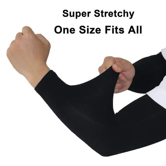 Alt view image 3 of 6 - UV Protection Cooling Arm Sleeves UPF 50 Sun Sleeve Pink*2 | Tattoo Cover Up, Lightweight Sport Compression Cover Sleeve, Ideal for Outdoor, Basketball, Runing, Golf, Cycling, Work