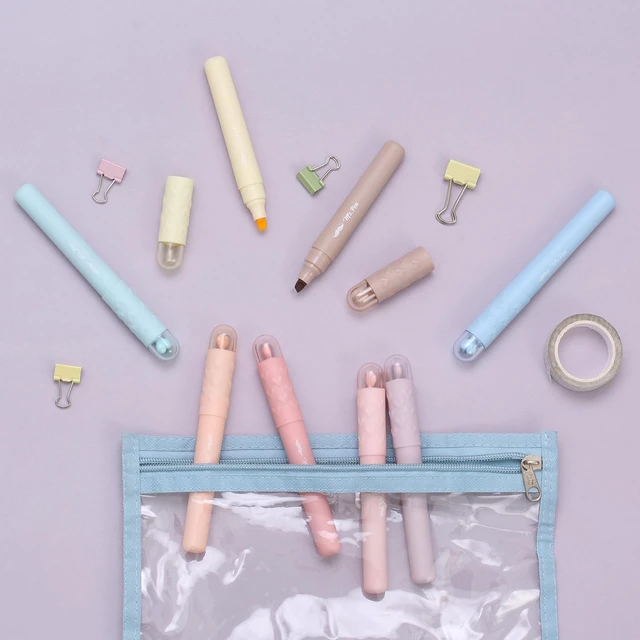 Alt view image 7 of 7 - Aesthetic Highlighters, 8 pcs, Vintage Pastels Colors | Cute Highlighters Assorted Colors for Journaling, Highlighting, Underlining, Fast Dry, Back to School Supplies