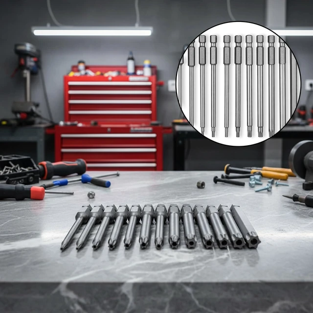 Alt view image 6 of 7 - 11PCS Security Torx Bit, 1/4 Inch Hex Shank S2 Steel Magnetic Tamper Proof Star Screwdriver Bit Set, S2 Torx Screwdriver Bits Sets (T6-T40)
