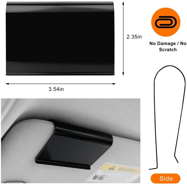 Alt view image 2 of 6 - Car Air Freshener Visor Clip, Ultra Slim Auto Sun Visor Clip Fragrance Holder for Placing Scent Panels, Heavy Duty Vehicle Scent Diffuser Metal Clips for Sun Visors