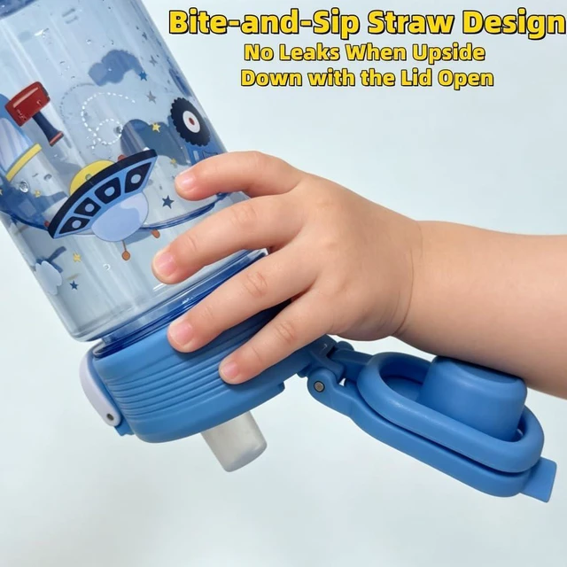 Alt view image 5 of 6 - Leak Proof Kids Water Bottle, Boys, Car Water Bottle, 13oz | Sturdy and Drop-resistant, with Handle, BPA Free, Dishwasher Safe, Perfect for School, Travel, and Home