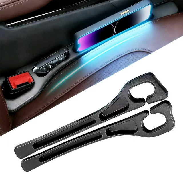 Main image of Car Seat Gap Filler Organizer 2PCS, Universal No-Drop Seat Guard with Storage Slot, Easy Install Gap Stopper for Car SUV Truck, Stops Phone/Keys Falling