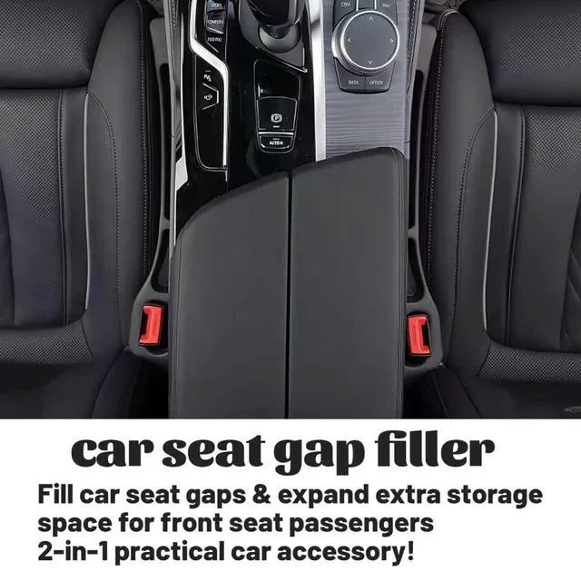 Alt view image 2 of 7 - Car Seat Gap Filler Organizer 2PCS, Universal No-Drop Seat Guard with Storage Slot, Easy Install Gap Stopper for Car SUV Truck, Stops Phone/Keys Falling