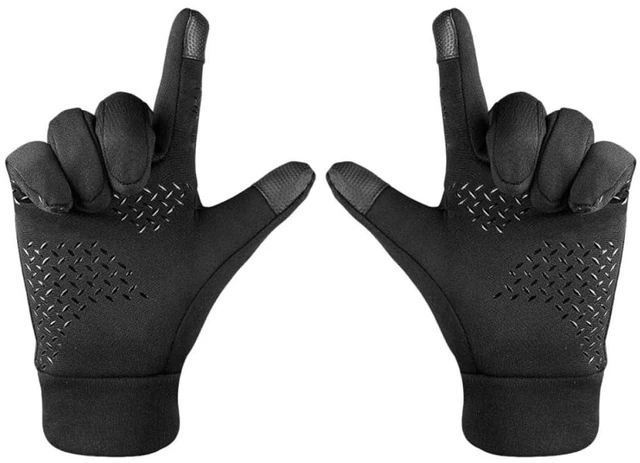 Main image of Winter Warm Gloves Touch Screen Riding Gloves Anti-Slip Full-Finger Cycling Gloves for Driving Hiking Fishing Breathable Thermal Gloves 2 Pack