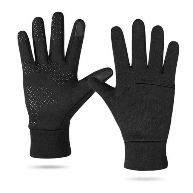 Alt view image 6 of 7 - Winter Warm Gloves Touch Screen Riding Gloves Anti-Slip Full-Finger Cycling Gloves for Driving Hiking Fishing Breathable Thermal Gloves 2 Pack