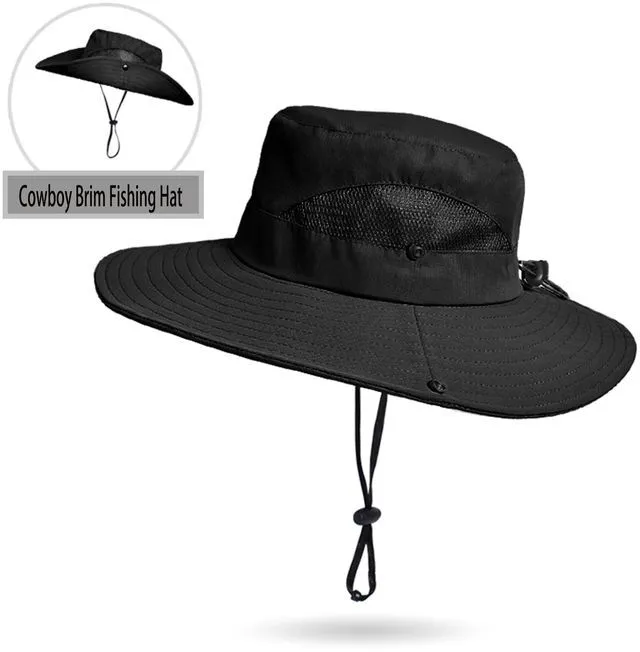 Alt view image 2 of 5 - Mesh-Fishing-Hat Summer Boy-Girls Sun-Hat Wide-Brim Safari-Hat for 7-14Years Older