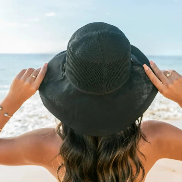 Alt view image 4 of 7 - Womens-Mesh-Sun-Hats-Bucket-Hat Outdoor-UV-Protection-Foldable-Fishing-Hat